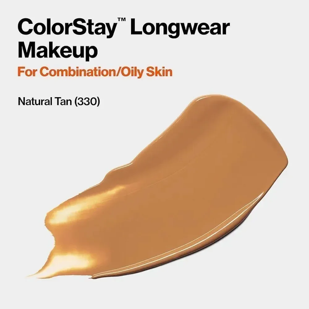 3 x Revlon ColorStay Longwear Foundation Combo/Oily Skin 330 Natural Tan